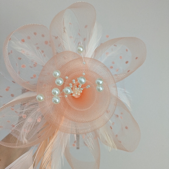 Headband Hair Clip Fascinator - Picture 3 of 3